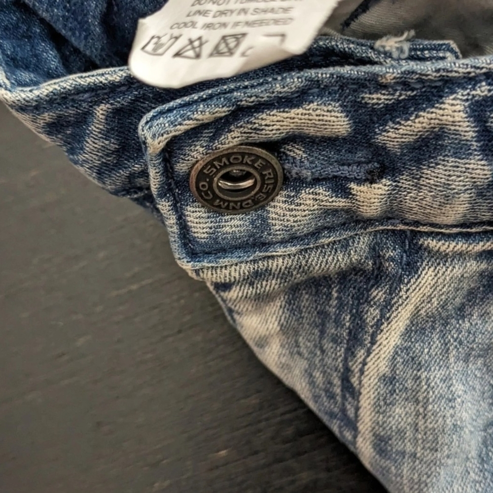 Stylish Graphic Denim Jeans Set - Black and Gray - Picture 5 of 10